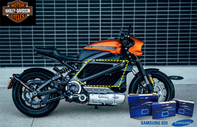 Harley-Davidson Running with Samsung SDI Battery