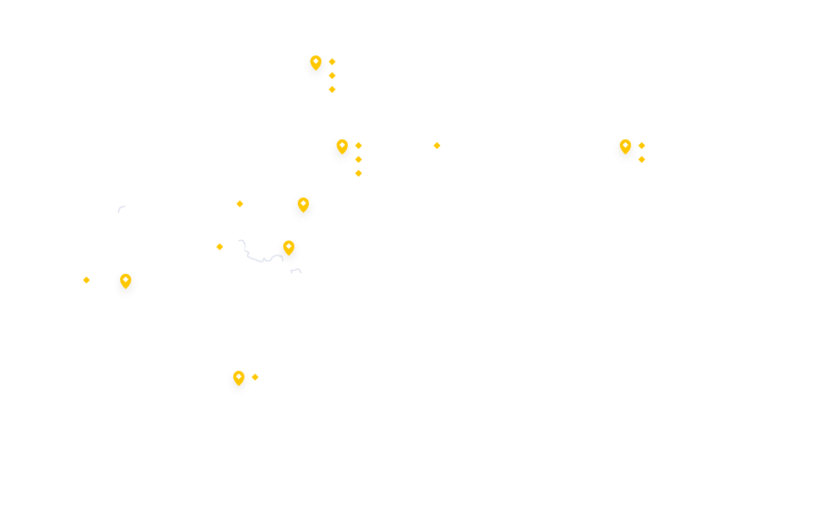 Map where the location of the production corporation is checked